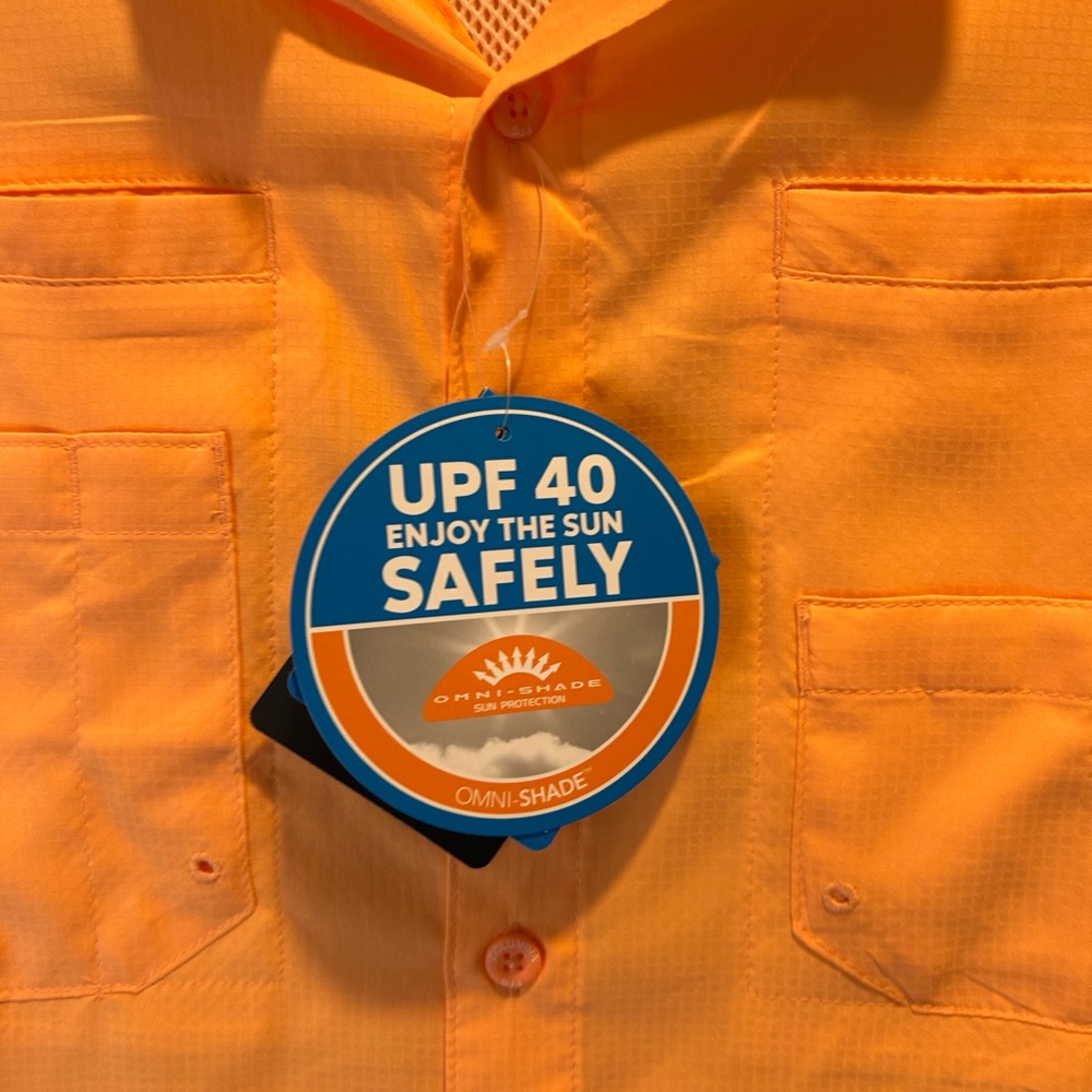 Columbia Men's PFG Short Sleeve Shirt SPF 40 Size M NWT Fishing - Picture 5 of 12